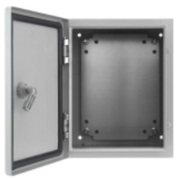 Coffret métal étanche IP 66 - RAL 7035 - dimensions 355 x 455 x 150 mm - référence PSWB405020_0