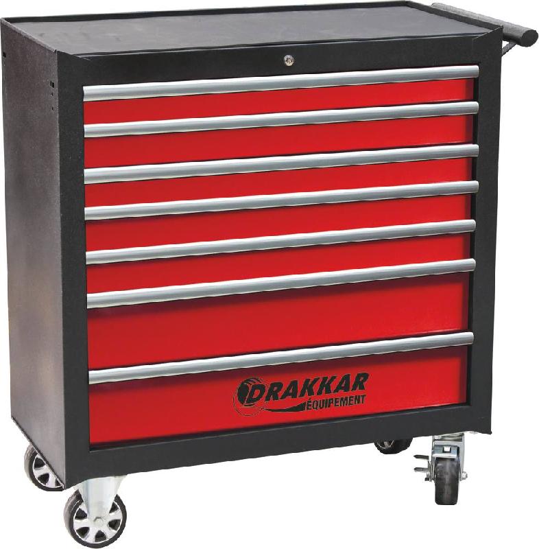 DRAKKAR EQUIPEMENT - Servante d'atelier XXL - 7 tiroirs - Roulements à billes - Charge maxi 260kg - 09260_0
