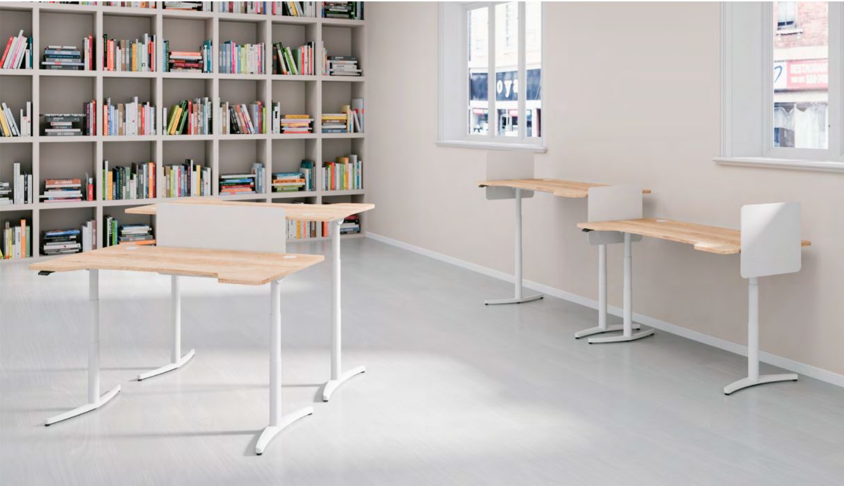 Bureau assis-debout électrique motorisé Linak, modèle ergonomique - Envol_1