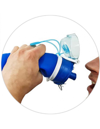 Gourde filtrante compressible 1 litre - Souple, légère et efficace - Osmodyn - silicone_0