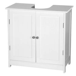 Helloshop26 - Meuble de salle de bain sous-vasque 60 × 30 × 60 cm en bois blanc 19_0001063 - 3001047732692_0