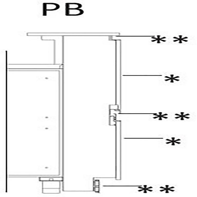 Kit de panneaux comptoir avec tablette service a45° - PBA45B_0