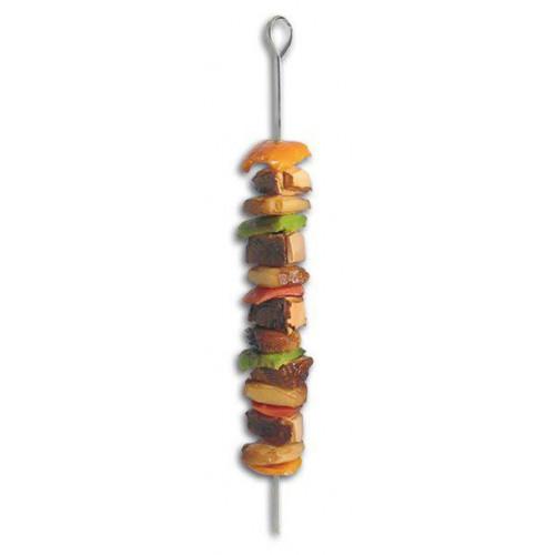 PIQUES À BROCHETTES EN INOX PROFESSIONNELS 300 MM - LOT DE 12