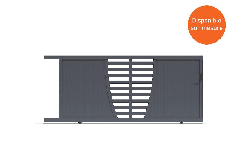 Portail coulissant déco arrondie - 2500 / 1700_0