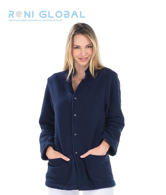 Polaire de travail unisexe - manches longues en polyester - 2 poches - Raphael Remi Confection - Ref: R-2298_0