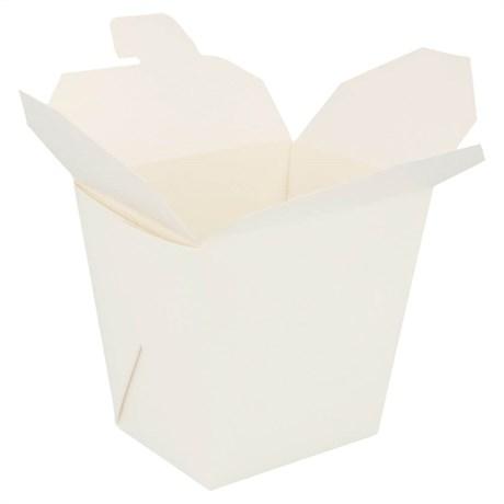 RÉCIPIENT MICRO-ONDABLE 480 ML 280 + 18PE G/M² 7.7X5.7 CM CARTON BLANC (VENDU PAR 450)