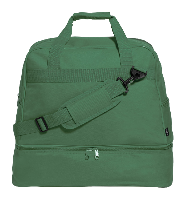 Sac de sport en RPET - compartiments zippés - compartiment chaussures - bandoulière réglable_0