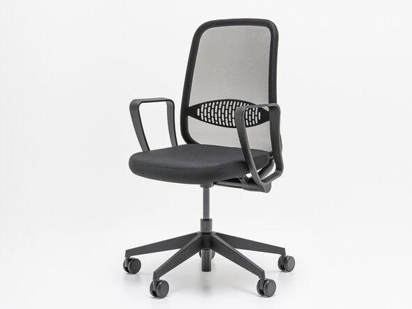 Siège de bureau MDD Astro - tissu avec soutien lombaire réglable et mécanisme automatique_0