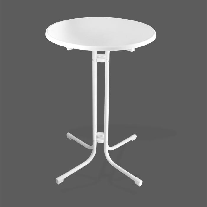 Table de bistro haute - mange-debout pliable 'treviso' - blanc_0