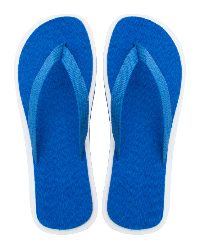 Tongs unisexe - polyester et mousse EVA - couleur bleue - 105 gr_0