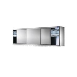 Virtus Group - Armoire murale suspendue avec portes coulissantes et égouttoir - Profondeur 400 mm - 1400x400x400x660mm - 698142241056_0