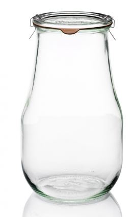 4 bocaux en verre weck corolle® 2700 ml avec couvercles en verre et joints (clips non inclus)_0