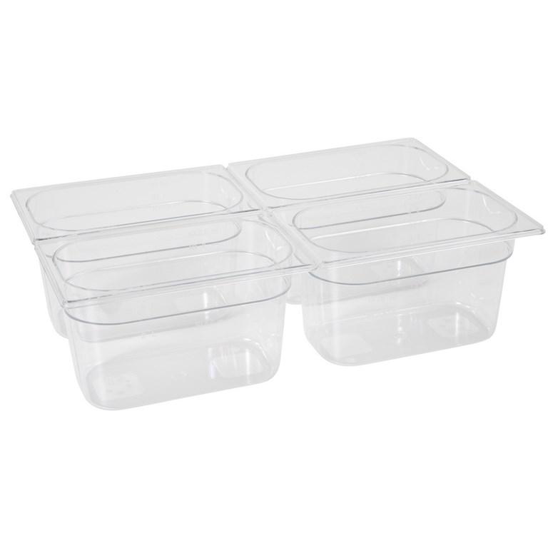 Bac gastronorme 1/4 150 mm polycarbonate transparent - 861615_0