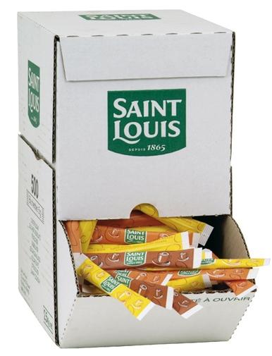 Boîte distributrice de 500 bûchettes de sucre Saint Louis - 5g par bûchette_0