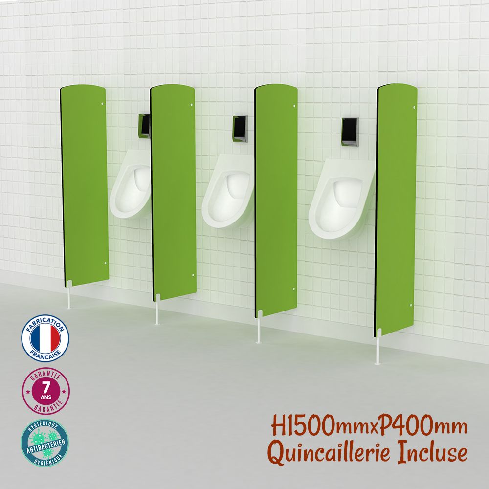 Cloisons urinoir adulte sur pied, hauteur 1500mm - cloison de toilette pour écran d'urinoir, séparateur d'urinoir pour écran de séparation de toilette_0