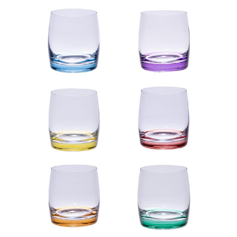 Coffret de 6 gobelet idéal 29 cl Multicolore Rond Cristallin Table Passion - multicolore 3106233670045_0