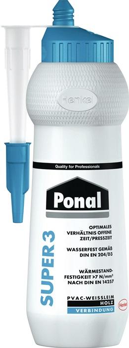 Colle à  bois imperméable à  l'eau / Super 3 420 g EN 204 : D3 bouteille PONAL_0