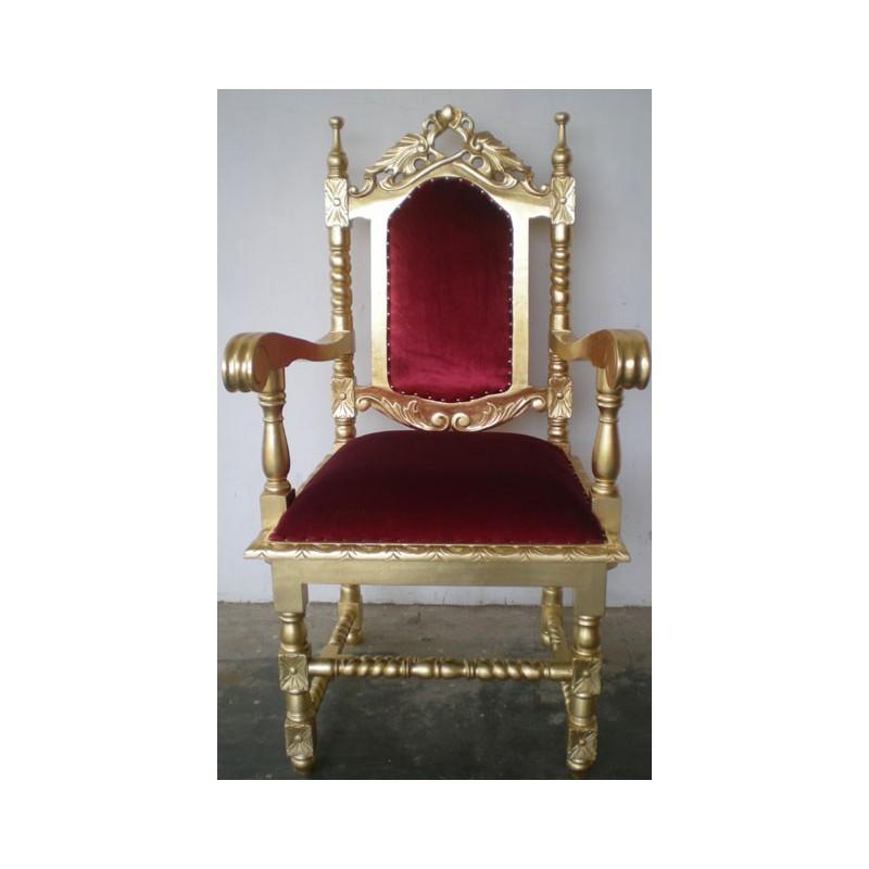 FAUTEUIL TRÔNE DORÉ_0