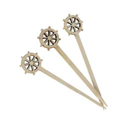 FHC - Pique bambou Ugi avec une extrémité roue  H90mm - 2000Pcs - Bambou 3282552116584_0