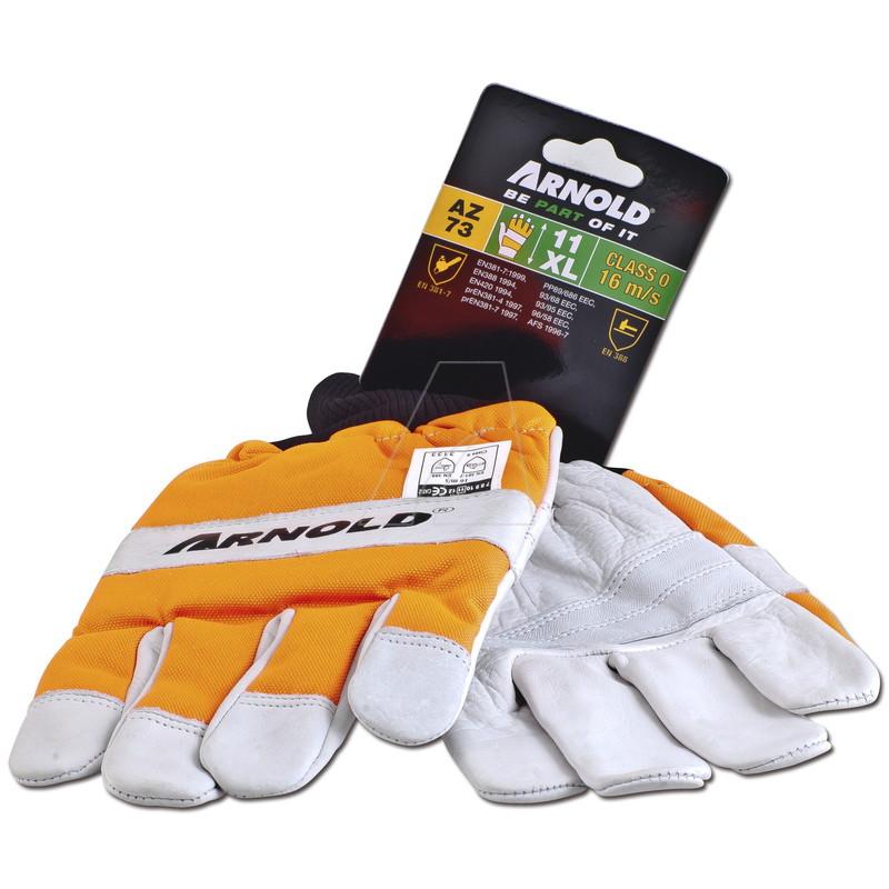 Gants de protection anti-coupures en cuir CS-1 pour tronçonneuse - taille 11_0