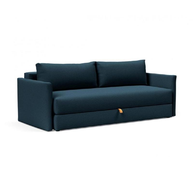 INNOVATION LIVING  CANAPÉ CONVERTIBLE À OUVERTURE ASSISTÉE TRIPI ARGUS NAVY BLUE CONVERTIBLE LIT 150*200 CM_0