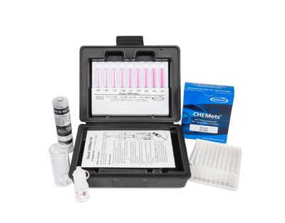 Kit d’analyse visuelle de l’Ozone, 0-0,6 / 0,6-3 ppm, type: CHEMets 30 ampoules, marque Chemetrics - Ref.: NBF002_0