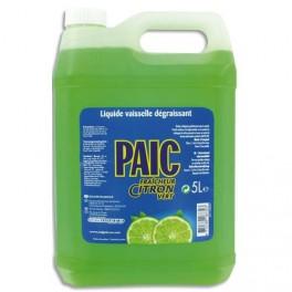 PAIC CITRON BIDON DE 5 LITRES DE LIQUIDE VAISSELLE MAIN PARFUMÉ CITRON VERT