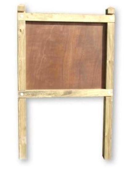 Planimètre classique - Panneau bois CTBX 18 mm - Poteaux carrés - Dimensions 800x1000 mm_0