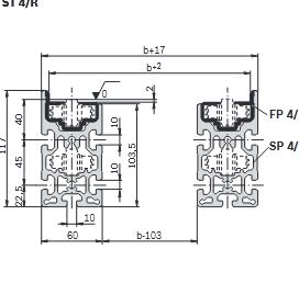 Section de convoyage en profilé aluminium ST 4/R - N° 3 842 994 839 / L - Chaîne à galets d'accumulation_0
