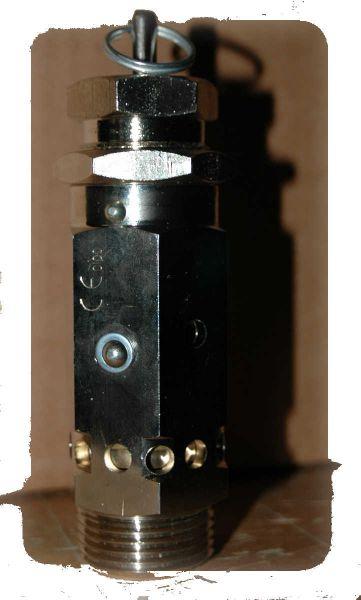 Soupapes de sécurité en laiton - Pour air comprimé - Joint NBR ou Viton (-10°C à +200°C) - Homologation 97/23/CE_0