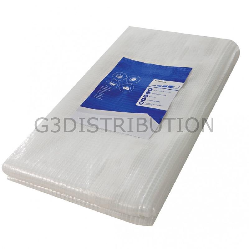 Bâche de protection de chantier lourde tissée en polyéthylène - 8x10m - ST eco - G3 Distribution_0
