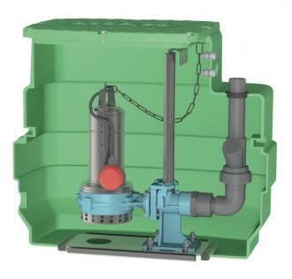Station de relevage 230 litres - eau claire ou de drainage - Calpeda - 21 m3/h - Ø passage 10 mm - 304257_0