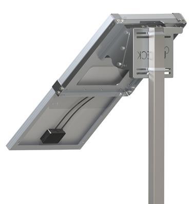 Support de fixation Uniteck pour panneau solaire 100W - aluminium, inclinaison 0° à 90°, robuste et résistant à la corrosion_0