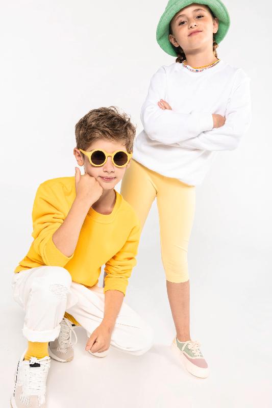 Sweat-shirt col rond enfant - Kariban Réf: K475 - 80% coton / 20% polyester - Molleton gratté - Tailles 4/6 à 12/14 ans_0
