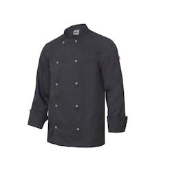 Veste de cuisine manches longues avec boutons pression VELILLA noir T.46 Velilla - 46 noir polyester 8435011421124_0