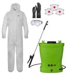 VITO Pulvérisateur Electrique à Batterie 16L + Combinaison de Protection Jetable Jardin + Accessoires de Protection et Pulvérisation - vert 5604612_0