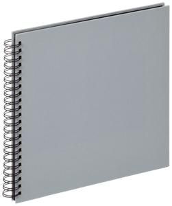 WALTHER FUN GRIS ALBUM SPIRALE 30X30 50 PAGES NOIRES SA110D