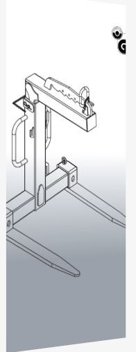 1053 Lève-palette Eichinger - charge 600 à 3000 kg - longueur des fourches 1 m - écartement réglable de 450 à 950 mm_1