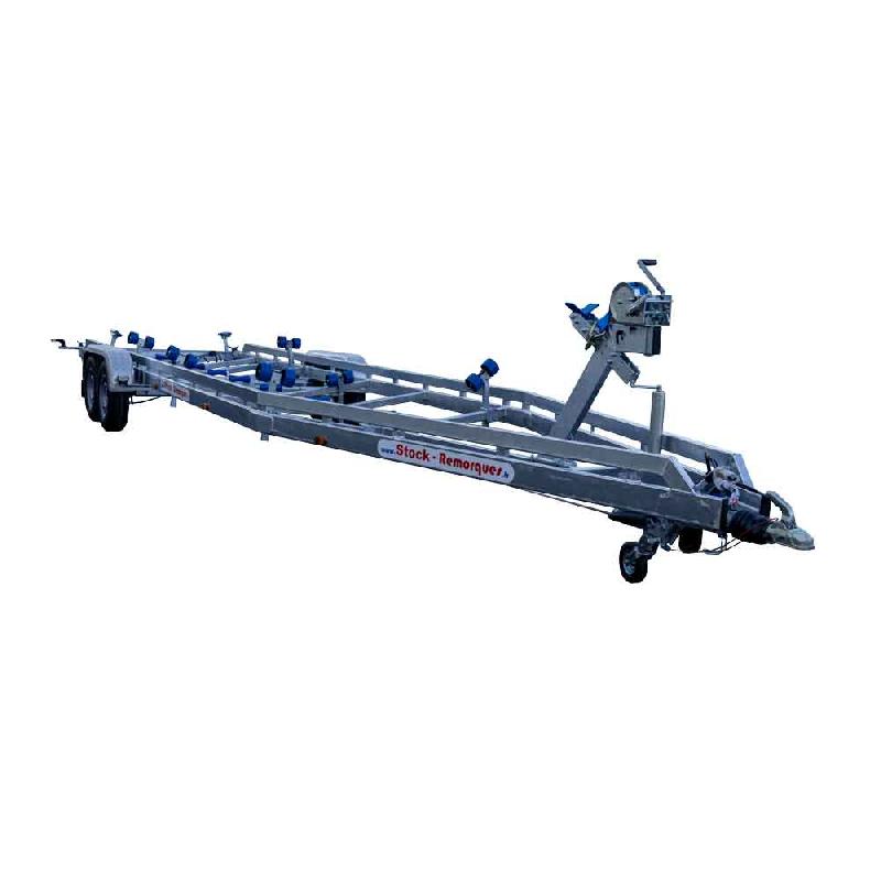 Remorque porte-bateau 10m-2m55- 2X1800 kg - 3500 kg VLEMMIX