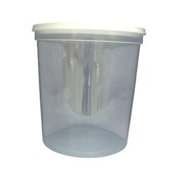 25 pots - Transparent alimentaire contenance 75 cl - Ø 115 mm Ht 117 mm - NICOTPLAST - P451 1000_0