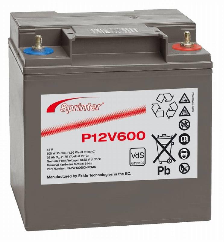 Batterie exide SPRINTER P12V600 12v 24ah_0