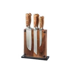 Bjorn Bloc couteaux de cuisine JAKOB RAUMA - 7 pièces - marron 3701488307649_0