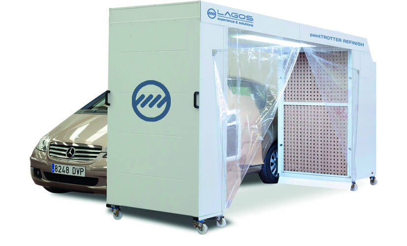 Cabine de peinture mobile PaintTrotter - solution flexible et économique pour petites réparations_0