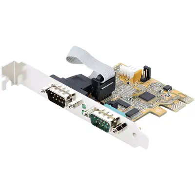 Carte Série PCI Express à  2 ports - Carte d'Extension Série PCIe vers RS232 (DB9) - Adaptateur PCIe_0