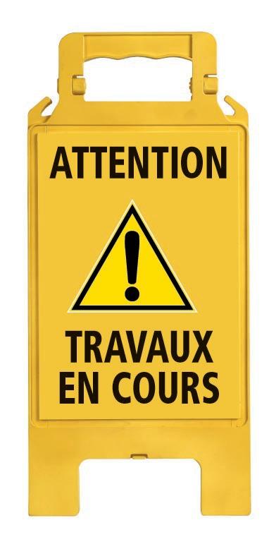 Chevalet de signalisation ''travaux en cours'' 600x275mm - NOVAP - 4291017 - 535492_0