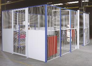 Cloison grillagée Loraltec - robuste, modulaire et sécurisée pour entrepôts_0