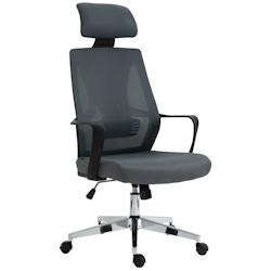 CLP Fauteuil de bureau ergonomique Kanab Gris - gris textile 318556_0