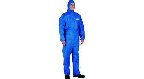 Combinaison jetable catégorie 3 type 5/6 - Weesafe Weecover Blue - Taille L - Résistance aux particules radioactives_0