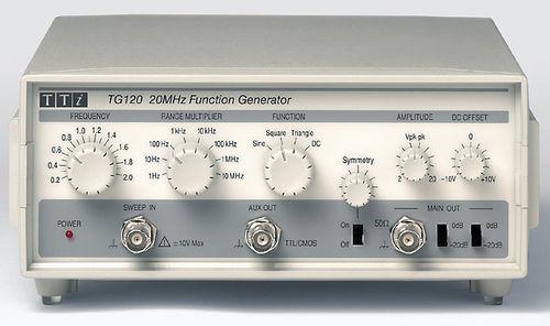 Générateur de fonction TTI TTITG120 - 20MHz, 20Vcc, atténuation -40dB_0