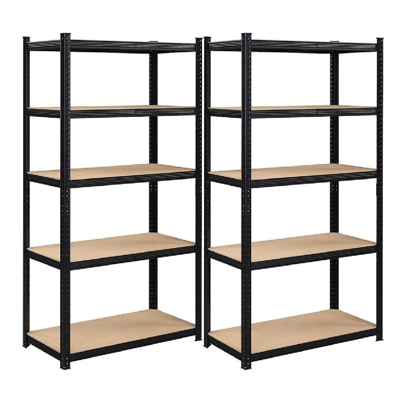 Helloshop26 - Étagère charge lourde métallique 200 x 100 x 50 cm 5 niveaux charge totale 875 kg (175 kg/niveau) étagère de rangement 12_0005591 -_0